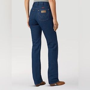 Wrangler Cowboy Cut Slim Cropped Jeans, Dark Wash